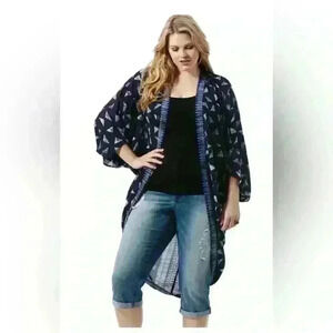 Harper and LIV Flowy Kimono sz 2X